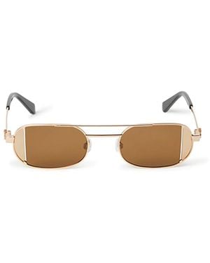 Off-White c/o Virgil Abloh Braune Lynn Sonnenbrille Stilvolles Design