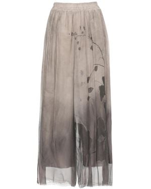 SANCTAMUERTE Wide Trousers - Gris
