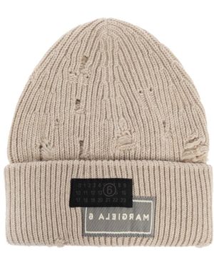 MM6 by Maison Martin Margiela Beanies - Naturel
