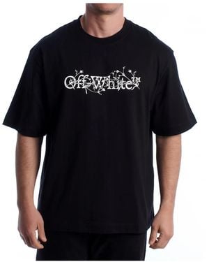 Off-White c/o Virgil Abloh T-Shirt Mit Logo-Print - Schwarz