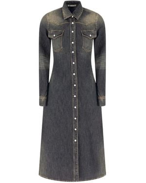 Fendi Shirt Dresses - Negro