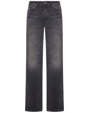 Haikure Jeans ,Zwart ,Katoen Korea Vintage Jeans - Blauw