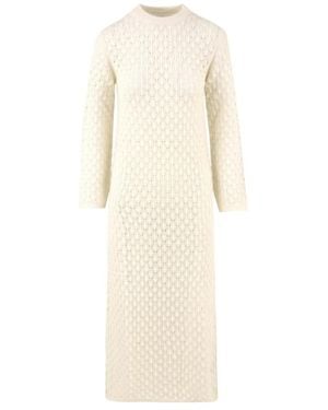 Not Shy Knitted Dresses - Natural