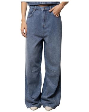 Kaos Wide Jeans - Blauw