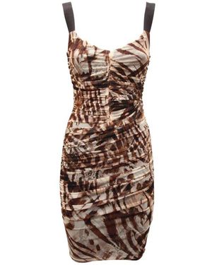 Guess Schickes Marciano Kleid Mit Reißverschluss-Detail - Braun