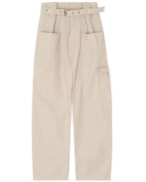 Isabel Marant Wide Trousers - Natural