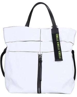 Rebelle Shopping Bags - White