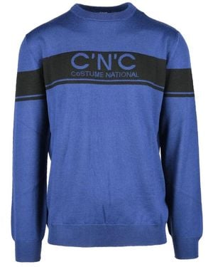 CoSTUME NATIONAL Round-Neck Knitwear - Blue