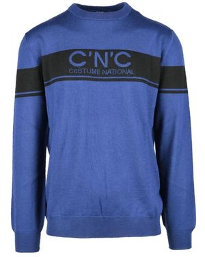 CoSTUME NATIONAL Round-Neck Knitwear - Blue