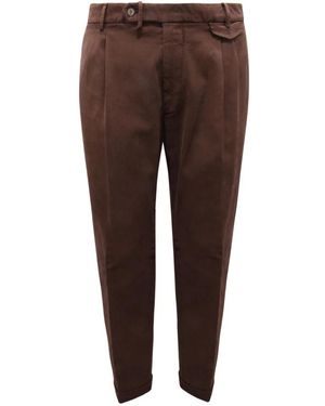 Santaniello Slim-Fit Trousers - Brown