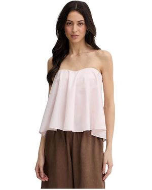 Twinset Wool Blend Bustier Top - Bruin