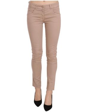 Cristinaeffe Low Waist Slim Fit Skinny Pants - Natur