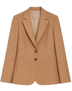 iBlues Jassen ,Katoen Urbanfresco Blazer - Bruin
