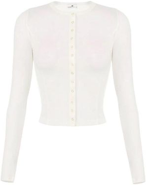 Elisabetta Franchi Cardigans - White