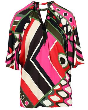 PUCCI Overhemden ,Veelkleurig ,Blouse - Rood