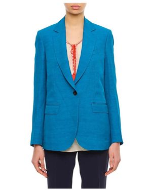 Alberto Biani Giacca Chiusura Frontale Con Bottoni - Blau