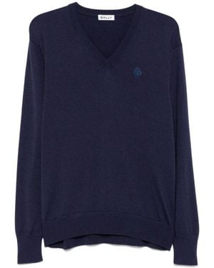 Bally V-Neck Knitwear - Bleu