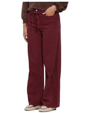 Object Objrosie Mw Wide Jeans - Rot