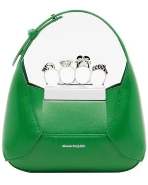 McQueen Mini Jewelled Hobo Tasche - Grün