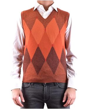 Kangra Sleeveless Knitwear - Red