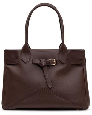 Ballantyne Tassen ,Bruin ,Leer Kate Leren Tote