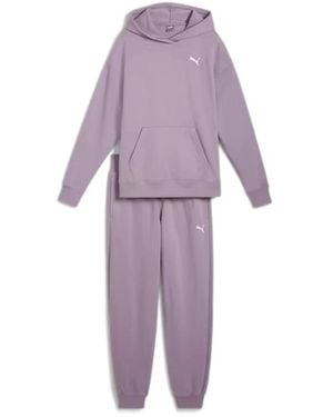 PUMA Gemütlicher Kapuzen-Sportoverall - Lila