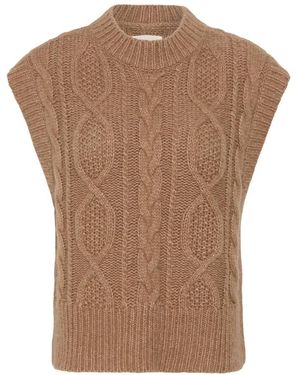 Part Two Sleeveless Knitwear - Marron