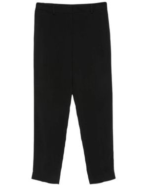 SIMONA CORSELLINI Straight Trousers - Black