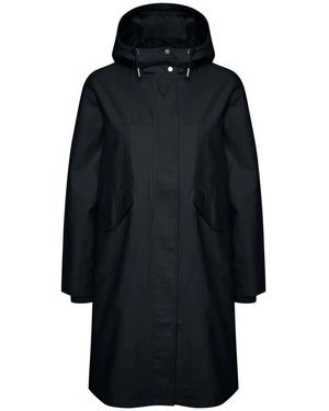 Part Two Jassen ,Blauw ,Katoen Donkerblauwe Loose-Fit Jas - Zwart