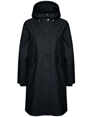 Part Two Jassen ,Blauw ,Katoen Donkerblauwe Loose-Fit Jas - Zwart