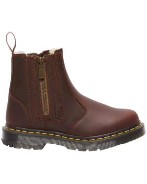 Dr. Martens Schoenen ,Bruin ,Leer 2976 Chelsea Boots