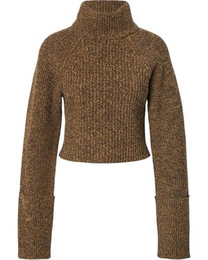 IRO Braun/Gelb Sweater Urban Chic Statement Piece