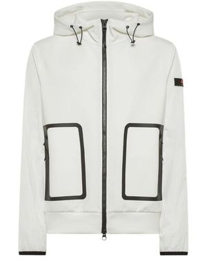 Peuterey Weiße Technische Jacke Knob Bmat