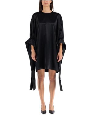 JW Anderson Tab Sleeve Kleid - Schwarz
