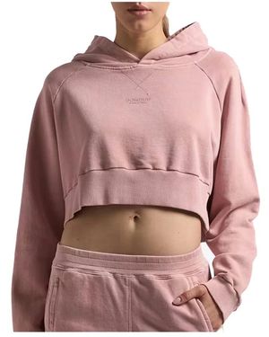 Dondup Oversized Cropped Hoodie - Roze