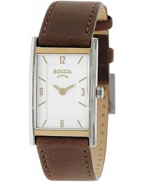 Boccia Horloge - Bruin