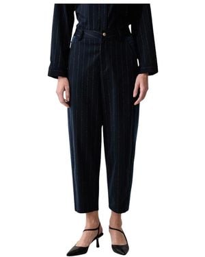 Liu Jo Cropped Trousers - Negro
