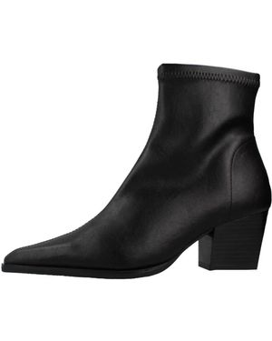 Miss Elastic Cowboy Boots - Negro