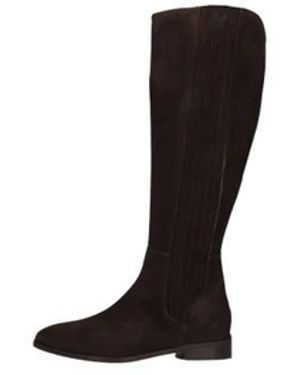 Notre-v Schoenen ,Bruin ,Leer 47097 Hoge Laarzen - Zwart