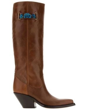 Chloé Schoenen ,Bruin ,Leer Azelan Over-The-Knee Laarzen