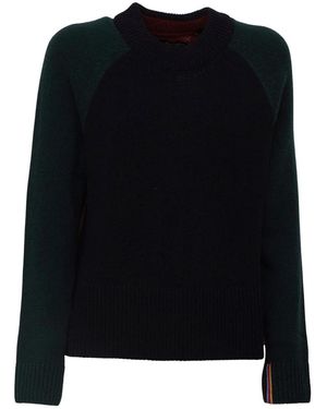 Barbour Truien & Vesten ,Blauw ,Wol Tyneside Wolmix Ronde Hals Trui - Zwart