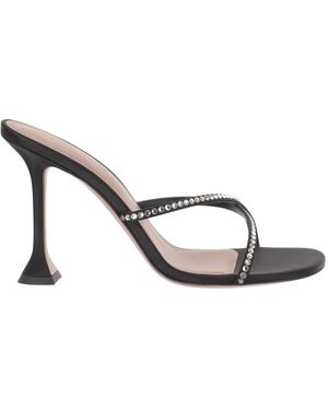 AMINA MUADDI Heeled Mules - Metallic
