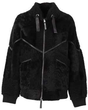 Diego M Faux Fur & Shearling Jackets - Black
