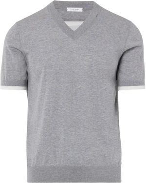 Paolo Pecora V-Neck Knitwear - Gray