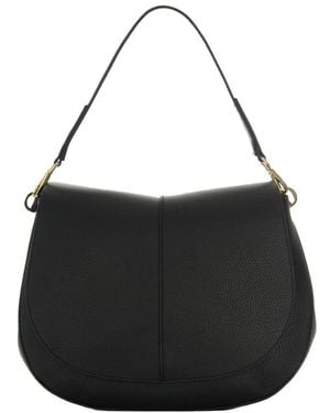 Gianni Chiarini Schwarze Leder Umhängetasche