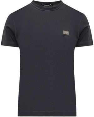 Dolce & Gabbana T-Shirt Met Logo - Zwart