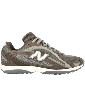 New Balance Fitness ,Veelkleurig ,Leer U204 Sneaker - Grijs