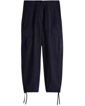 Aspesi Navy cargo baumwollhose - Blau