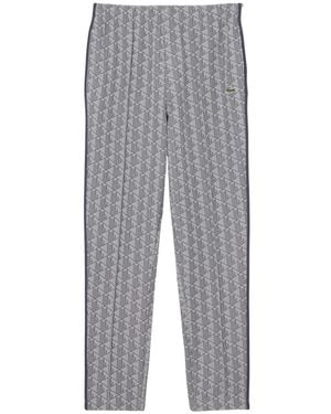 Lacoste Pantaloni Tuta Con Monogramma Paris - Grijs