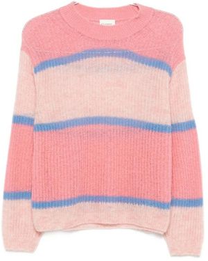 Closed Trui Met Ronde Hals Van Mohair - Roze